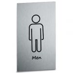 CL000-MR Stainless steel plate MEN'S BATHROOM Classic collection