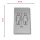 CL000-WMR Targhetta in acciaio inox BAGNO UOMO/DONNA collezione Classic