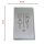 EL000-WMR Placa de acero inoxidable BAÑO HOMBRE/MUJER colección Elegance