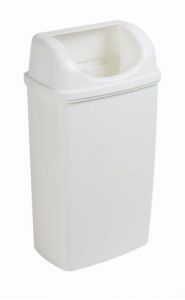 Cubo de basura de baño - MEZZO - Umbra - de metal / de plástico / con tapa  basculante